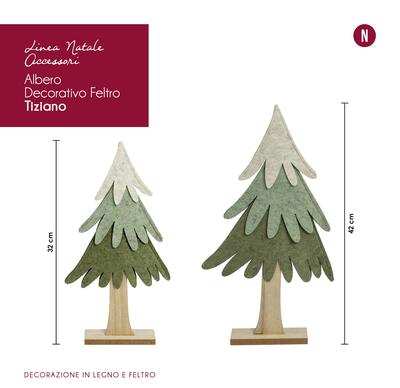 DECORAZIONE ALBERO FELTRO TIZIANO H42 Tellini S.R.L. Veleprodajna odjeća